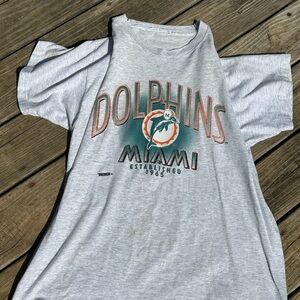 Vintage Miami Dolphins Gray Short Sleeve Tee